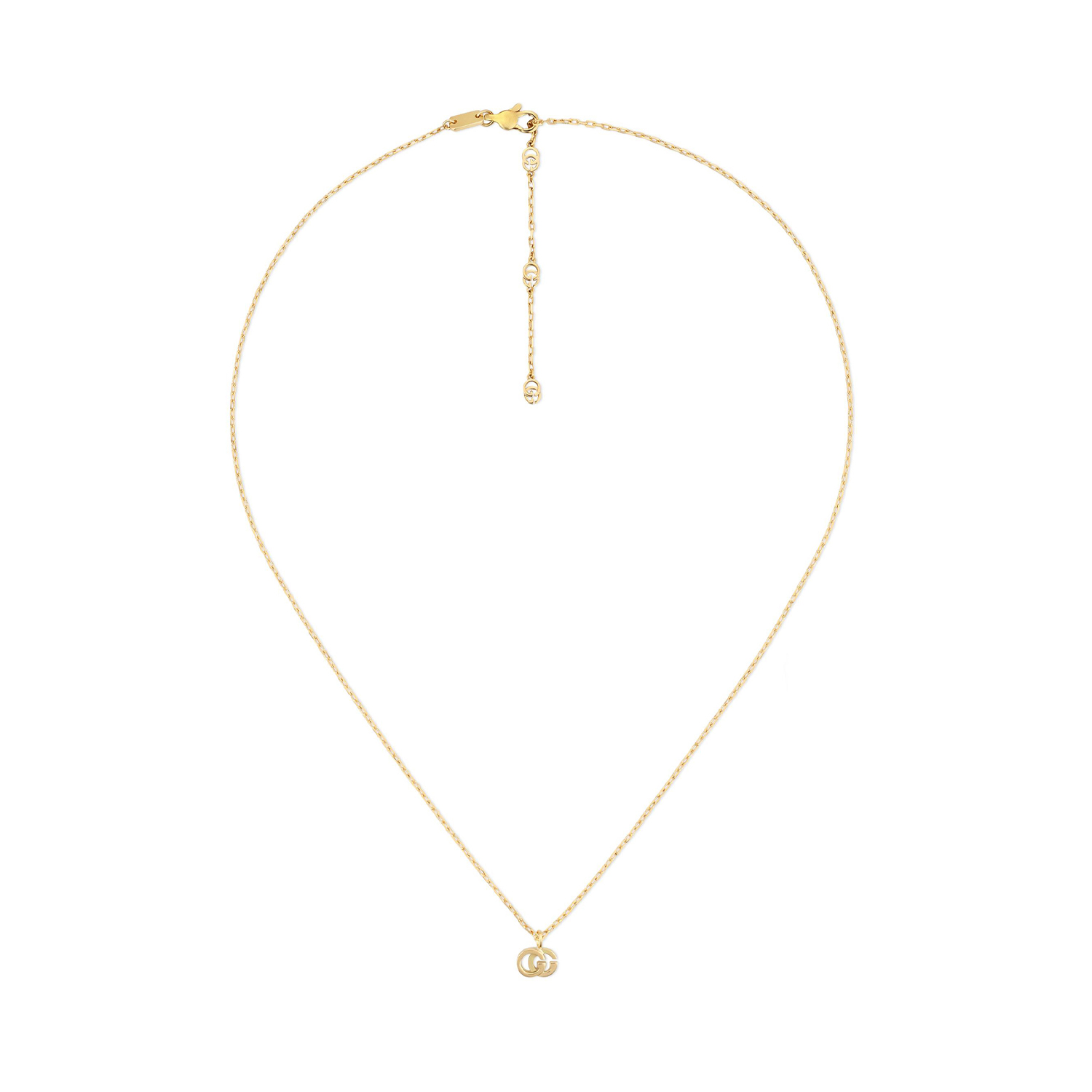 An 18ct yellow gold necklace with pendant from Gucci's GG Running collection.