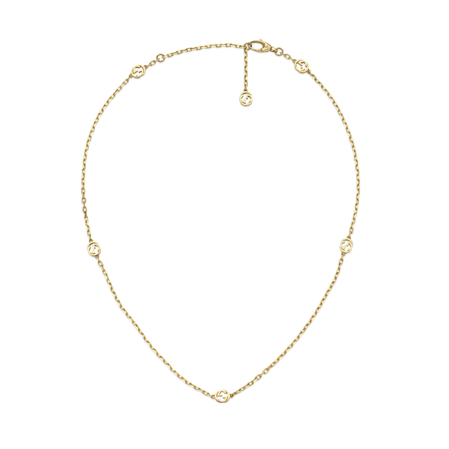 An 18ct yellow gold necklace from the Gucci Interlocking collection.