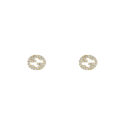 Gucci Interlocking, 18ct Yellow Gold Diamond Stud Earrings: 0.38 carats A pair of 18ct yellow gold, diamond set stud earrings for pierced ears from the Gucci Interlocking collection.