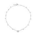 An 18ct white gold, diamond set necklace from the Gucci Interlocking collection.