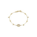 Gucci Interlocking, 18ct Yellow Gold Diamond Bracelet: 0.22 carats An 18ct yellow gold, diamond set bracelet from the Gucci Interlocking collection.
