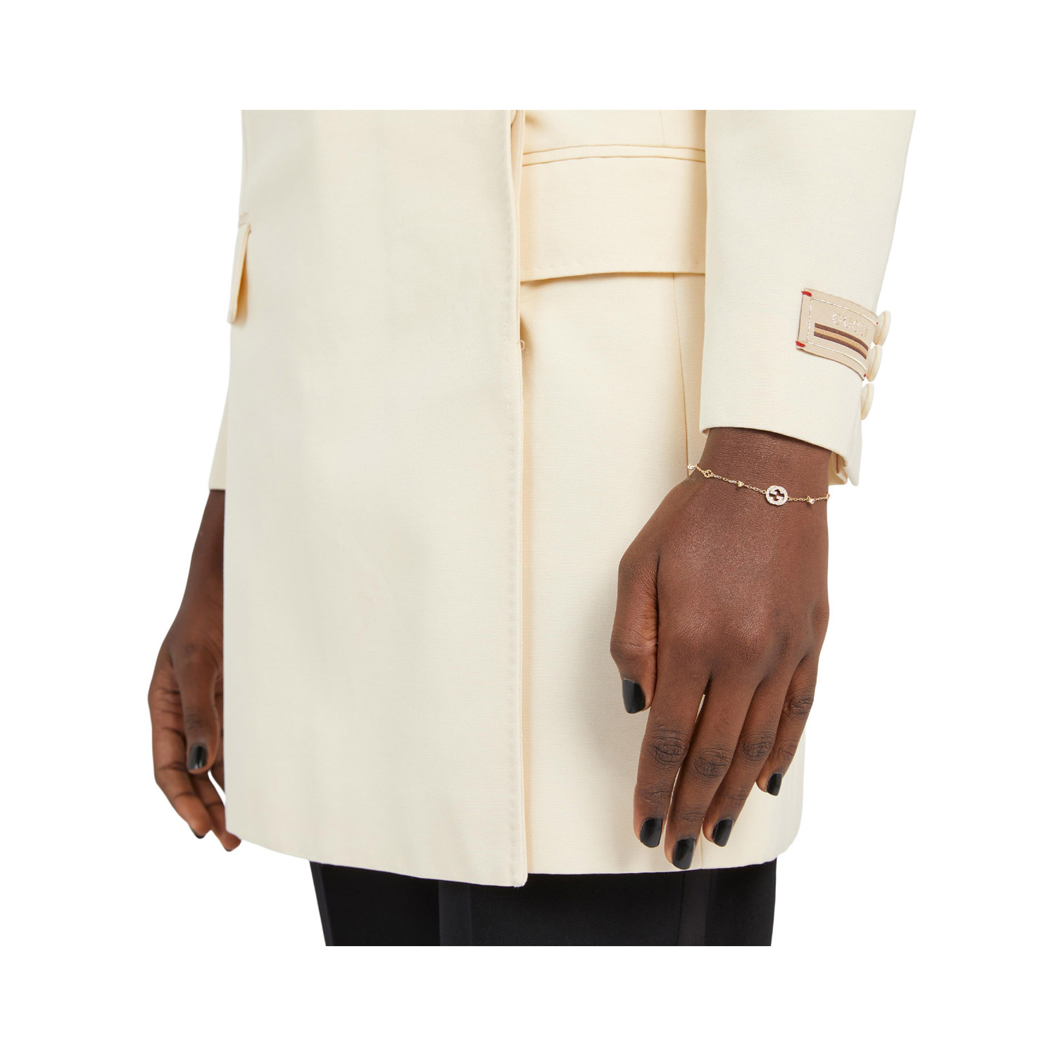 Gucci Interlocking, 18ct Yellow Gold Diamond Bracelet: 0.22 carats An 18ct yellow gold, diamond set bracelet from the Gucci Interlocking collection.