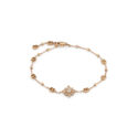 An 18ct rose gold diamond set bracelet from Gucci's Flora collection.