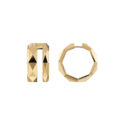 A pair of 18ct yellow gold hoop style earrings for pierced ears, from the Gucci Link to Love collection.