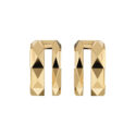 A pair of 18ct yellow gold hoop style earrings for pierced ears, from the Gucci Link to Love collection.