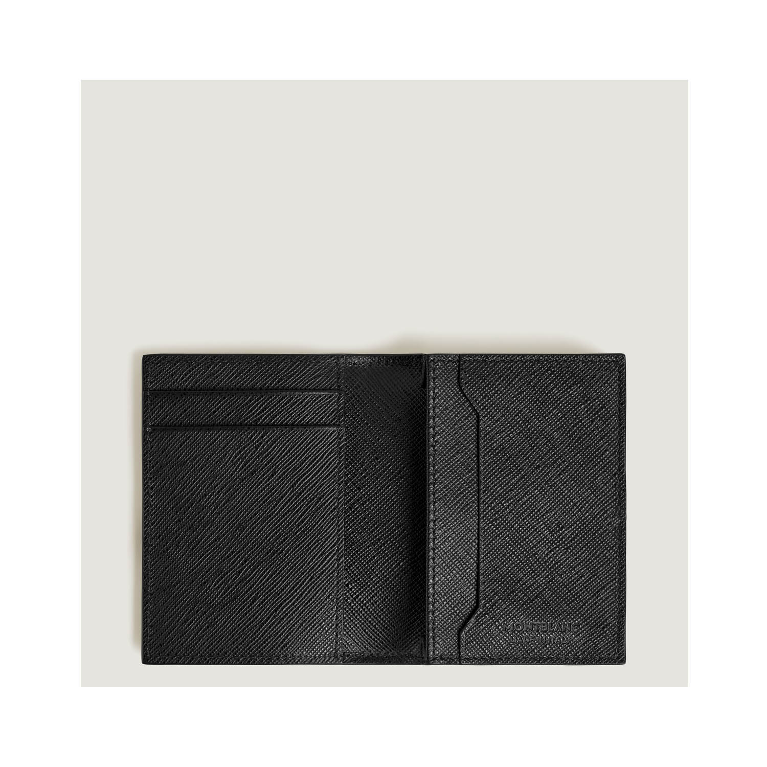 Montblanc, Sartorial Tweed Khaki 4cc Card Holder Montblanc, Sartorial card holder in tweed khaki leather with three dedicated internal credit card slots, two compartments for banknotes, one internal credit card slot and two additional pockets.