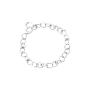 A sterling silver circular link bracelet from Georg Jensen's Offspring collection.