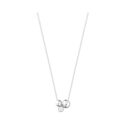 A sterling silver, single stone diamond pendant and chain from Georg Jensen's Moonlight Grapes collection.