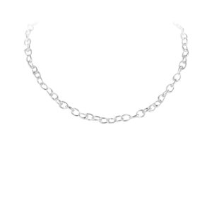 A sterling silver link necklace from Georg Jensen's Offspring collection.