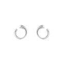 Georg Jensen, Sterling Silver Mercy Hoop Earrings A pair of sterling silver polished hoop earrings belonging to Georg Jensen's Mercy collection, for pierced ears.