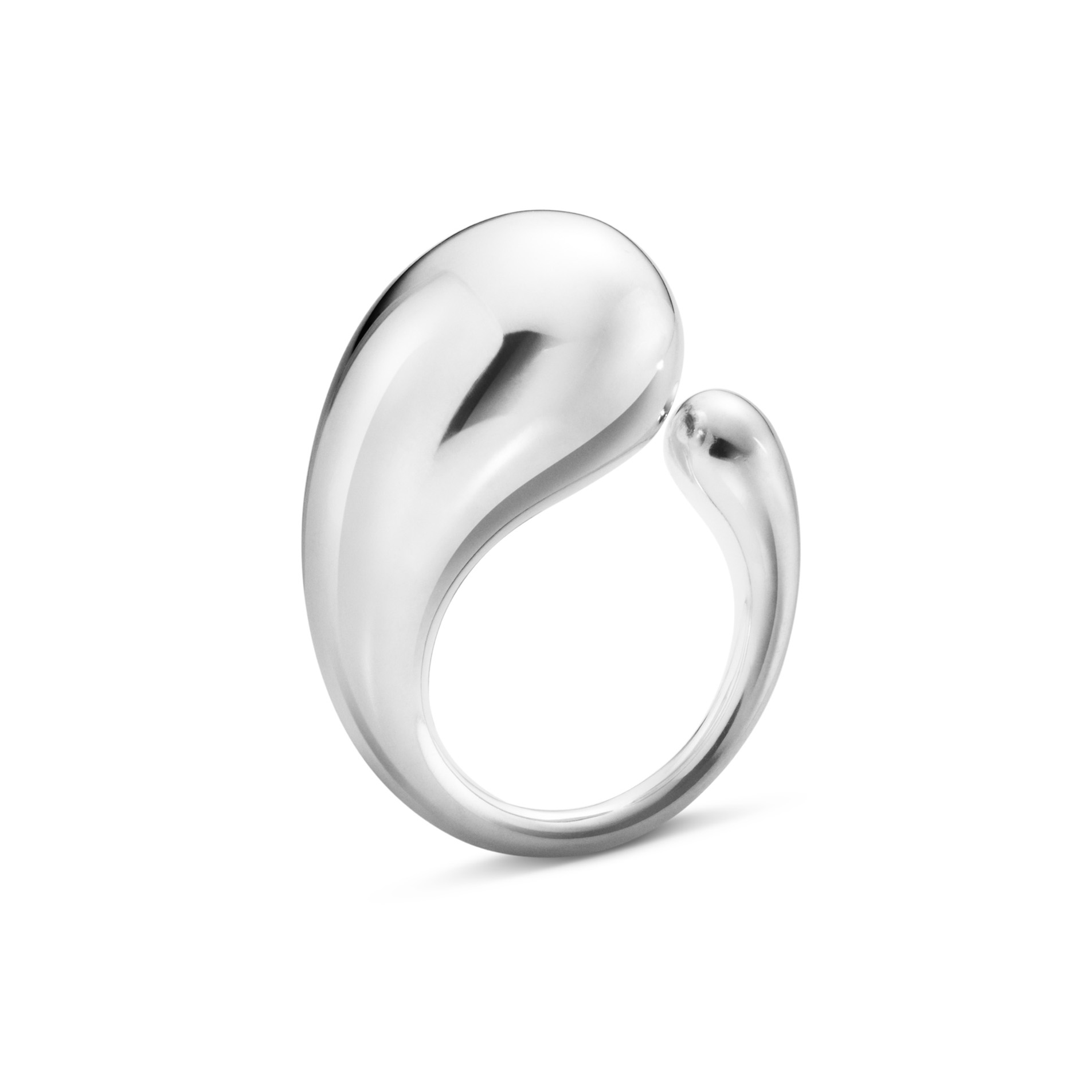 Georg Jensen, Sterling Silver Mercy Mega Ring A sterling silver, polished open ring belonging to Georg Jensen's Mercy collection.