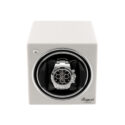 Rapport, Evo Cube Watch Winder in Glacier White An evocube watch winder, crafted in wood finished with lacquer.