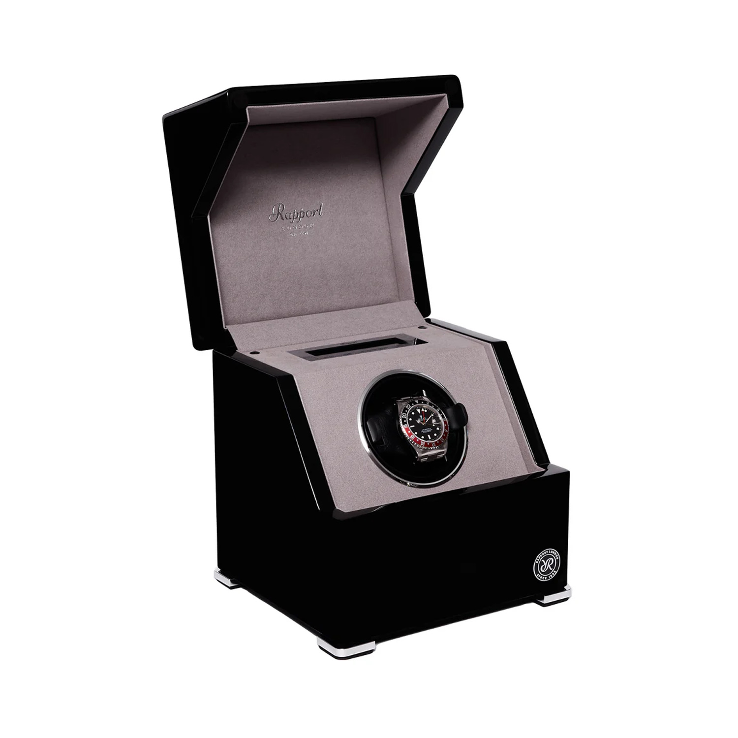 The Rapport Perpetua III is a luxury single watch winder finished in lacquer with a classic design.