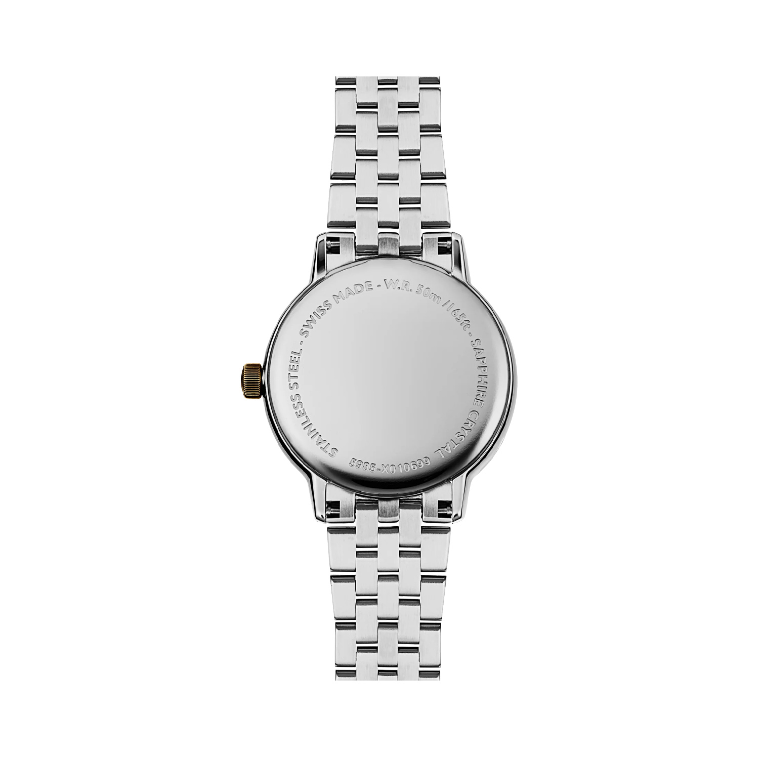 Raymond Weil, Toccata Two Tone Mother of Pearl & Diamond, Quartz Women's Watch Raymond Weil, Toccata with a 29mm stainless steel and yellow gold PVD coated case and bracelet strap featuring a date function and a diamond set mother of pearl dial.