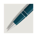 Montblanc, Meisterstück Romeo & Juliet LeGrand Rollerball A Montblanc, Meisterstück Romeo & Juliet LeGrand rollerball pen crafted in teal coloured precious resin with a platinum coated clip.