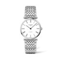 Longines, La Grande Classique White, Automatic Unisex Watch Longines, La Grande Classique with a 38mm stainless steel case and bracelet strap featuring a plain white dial.