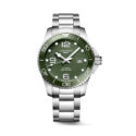 Longines, HydroConquest Green, Automatic Men's Watch Longines, HydroConquest with a 43mm stainless steel case and bracelet strap featuring a date function and a green dial and ceramic bezel.
