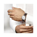 Longines, Master Collection Silver, Automatic Men’s Watch Longines, Master Collection with a 38.5mm stainless steel case and brown leather strap featuring a date function and a silver dial.