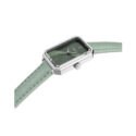 Tissot, SRV Green, Quartz Women's Watch Tissot, SRV with a 30mm stainless steel rectangular case and a green leather strap featuring a green dial.