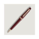 Montblanc, Meisterstück Burgundy Red Midsize Ballpoint Pen A Montblanc, Meisterstück Burgundy Red midsize ballpoint pen crafted in precious resin with signature gold fittings, featuring the iconic white Montblanc emblem inlaid in the cap top.