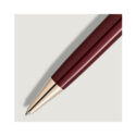 Montblanc, Meisterstück Burgundy Red Midsize Ballpoint Pen A Montblanc, Meisterstück Burgundy Red midsize ballpoint pen crafted in precious resin with signature gold fittings, featuring the iconic white Montblanc emblem inlaid in the cap top.