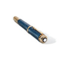 Montblanc, Great Characters Homage to Queen Special Edition Fountain Pen A Montblanc, Great Characters Homage to Queen Special Edition fountain pen crafted in blue precious resin, gold coated fittings and a solid Au 585 gold nib with special embossing.