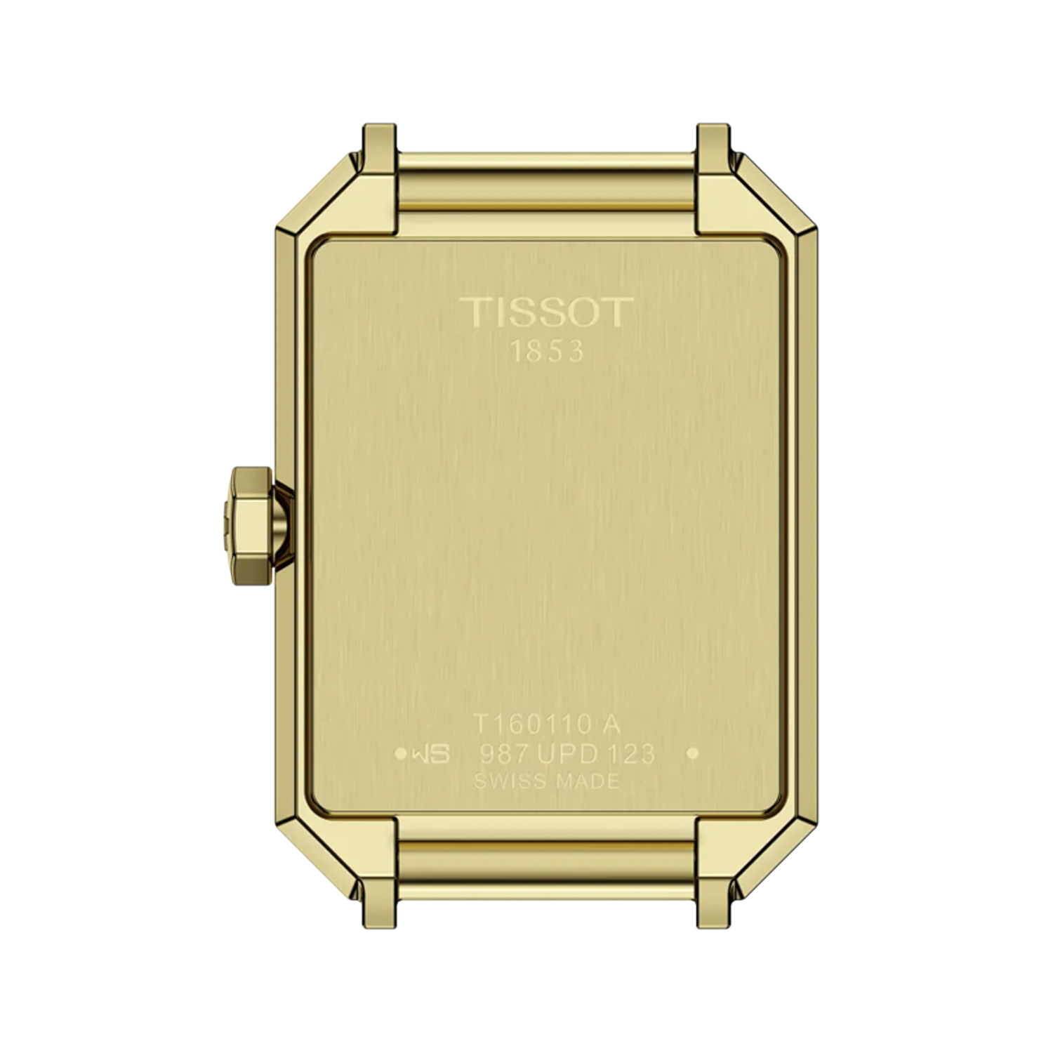 Tissot, SRV with a 30mm stainless steel yellow gold PVD coated case and bracelet strap featuring a champagne coloured dial.