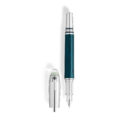 Montblanc, StarWalker PolarGreen Metal Fountain Pen A Montblanc, StarWalker PolarGreen metal fountain pen crafted in green precious resin with platinum-coated fittings.