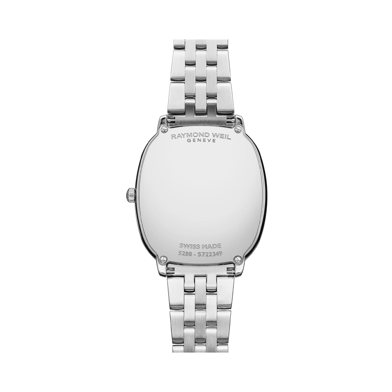 Raymond Weil, Toccata Red Grape Dial & Diamonds, Quartz Women's Watch Raymond Weil, Toccata with a 31mm stainless steel oval shaped dial and bracelet strap featuring a red grape coloured dial and diamond set bezel.