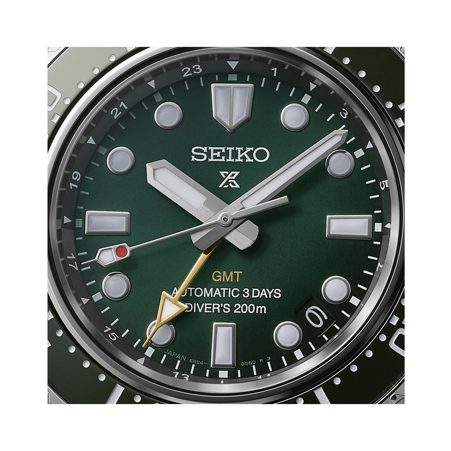 Seiko, Prospex 'Marine Green' with a 42mm stainless steel case and bracelet strap featuring a date function and a green dial and ceramic bezel.