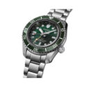Seiko, Prospex 'Marine Green' with a 42mm stainless steel case and bracelet strap featuring a date function and a green dial and ceramic bezel.