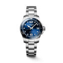 Longines, HydroConquest with a 32mm stainless steel case and a bracelet strap featuring a date function with a sunray blue dial and ceramic bezel.