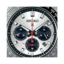 Seiko, Prospex Speedtimer 'Go Large' with a 41.4mm stainless steel case and bracelet strap featuring a date function, chronograph and a silver dial with a grey and black bezel.
