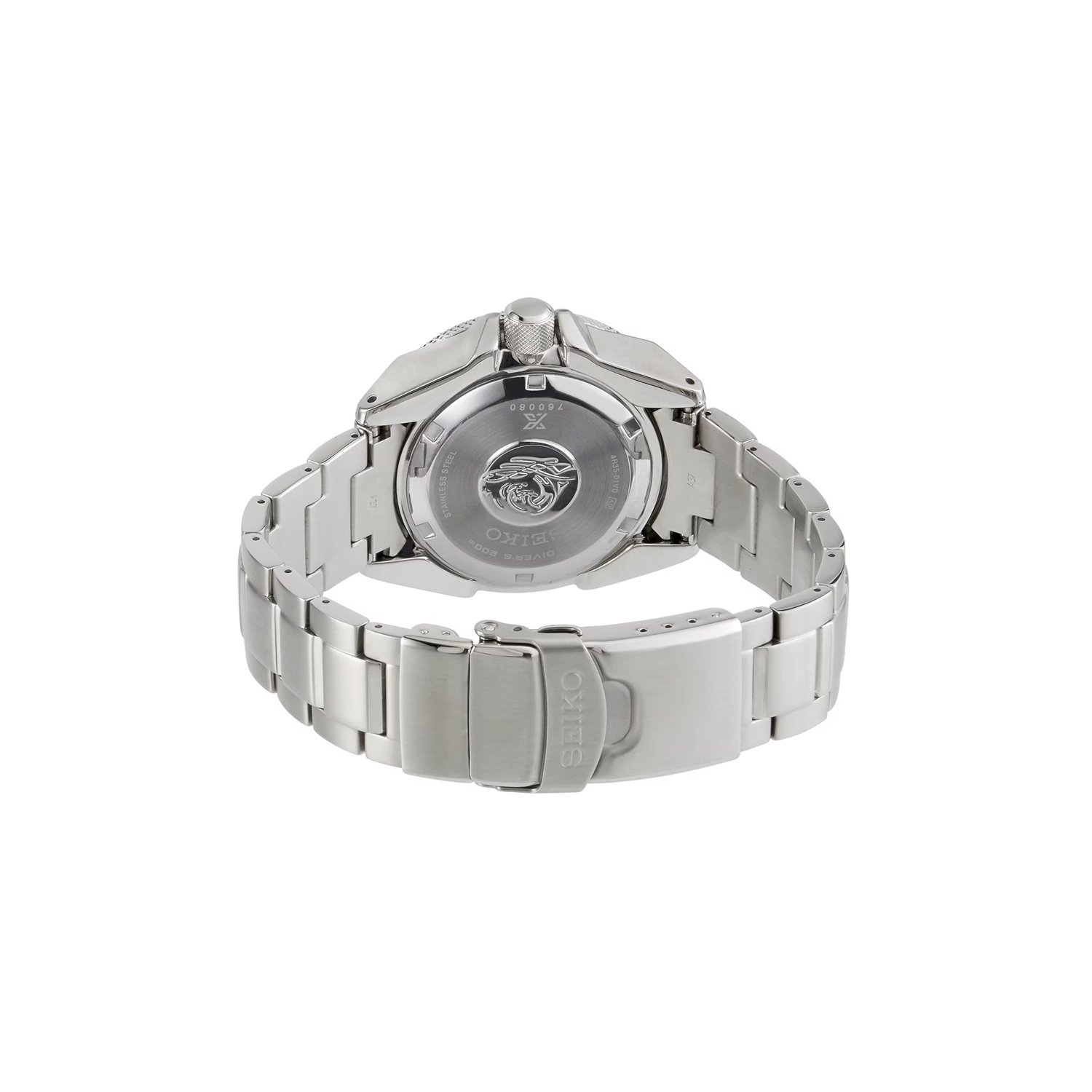 Seiko, Prospex 'Samurai' with a 43.8mm stainless steel case and bracelet strap featuring a date function and a black dial and bezel.