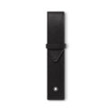 A Montblanc, Sartorial pen pouch crafted in black full grain leather with an envelope closure, made to hold one writing instrument.