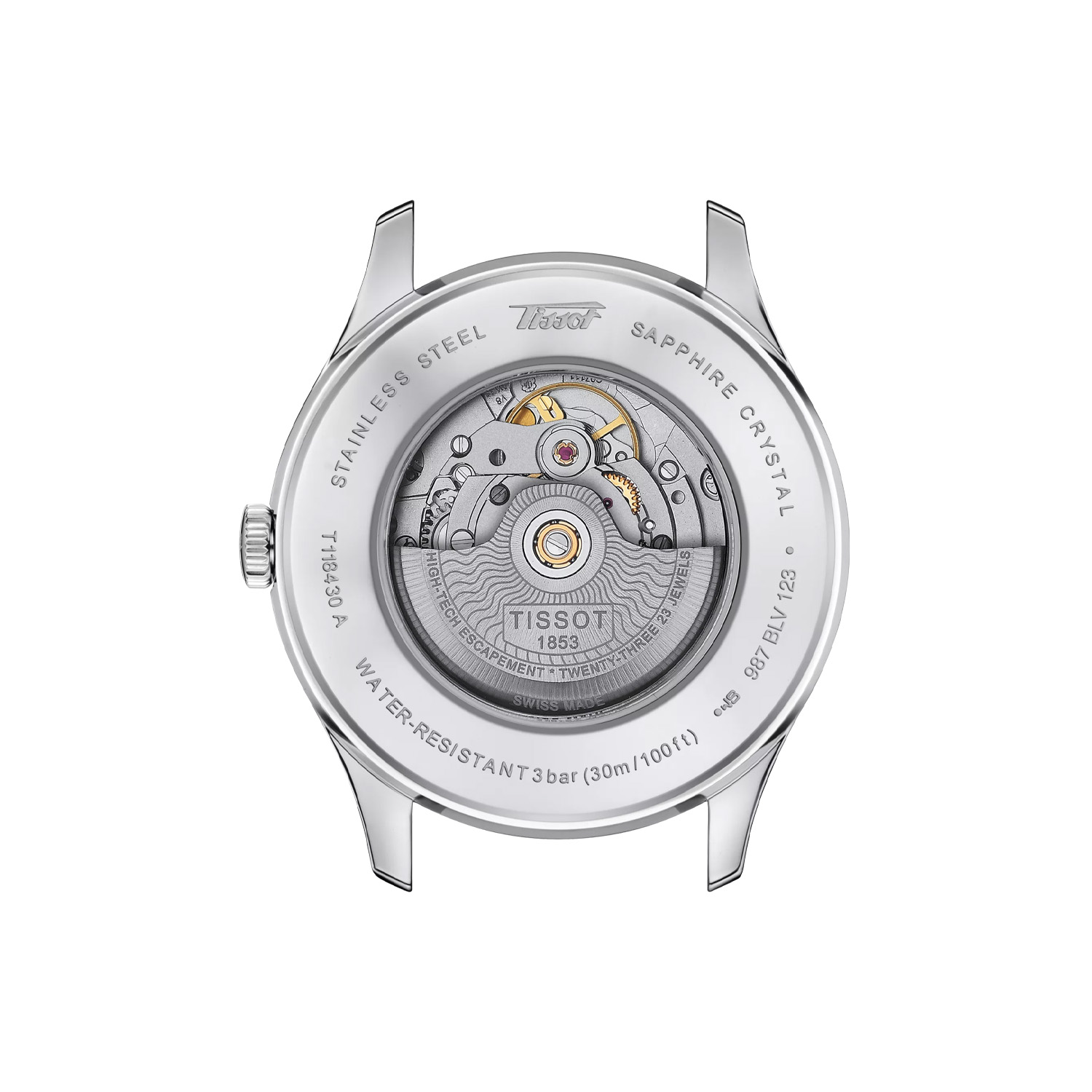 Tissot, Heritage Visodate Powermatic 80 Champagne, Automatic Men's Watch Tissot, Heritage Visodate Powermatic 80 with a 42mm stainless steel case and a black leather strap featuring a day date function and a champagne coloured dial.