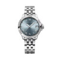 Raymond Weil, Tango Classic Ladies with a 30mm stainless steel case and bracelet strap featuring a date function and a blue dial.