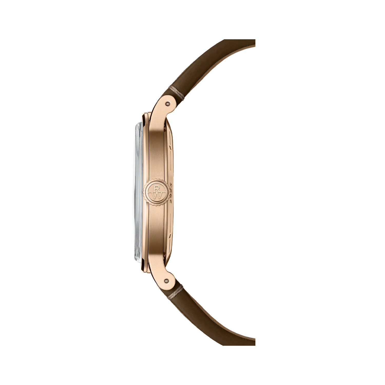 Raymond Weil, Millesime with a 39.5mm stainless steel case and a brown leather strap featuring a silver dial.