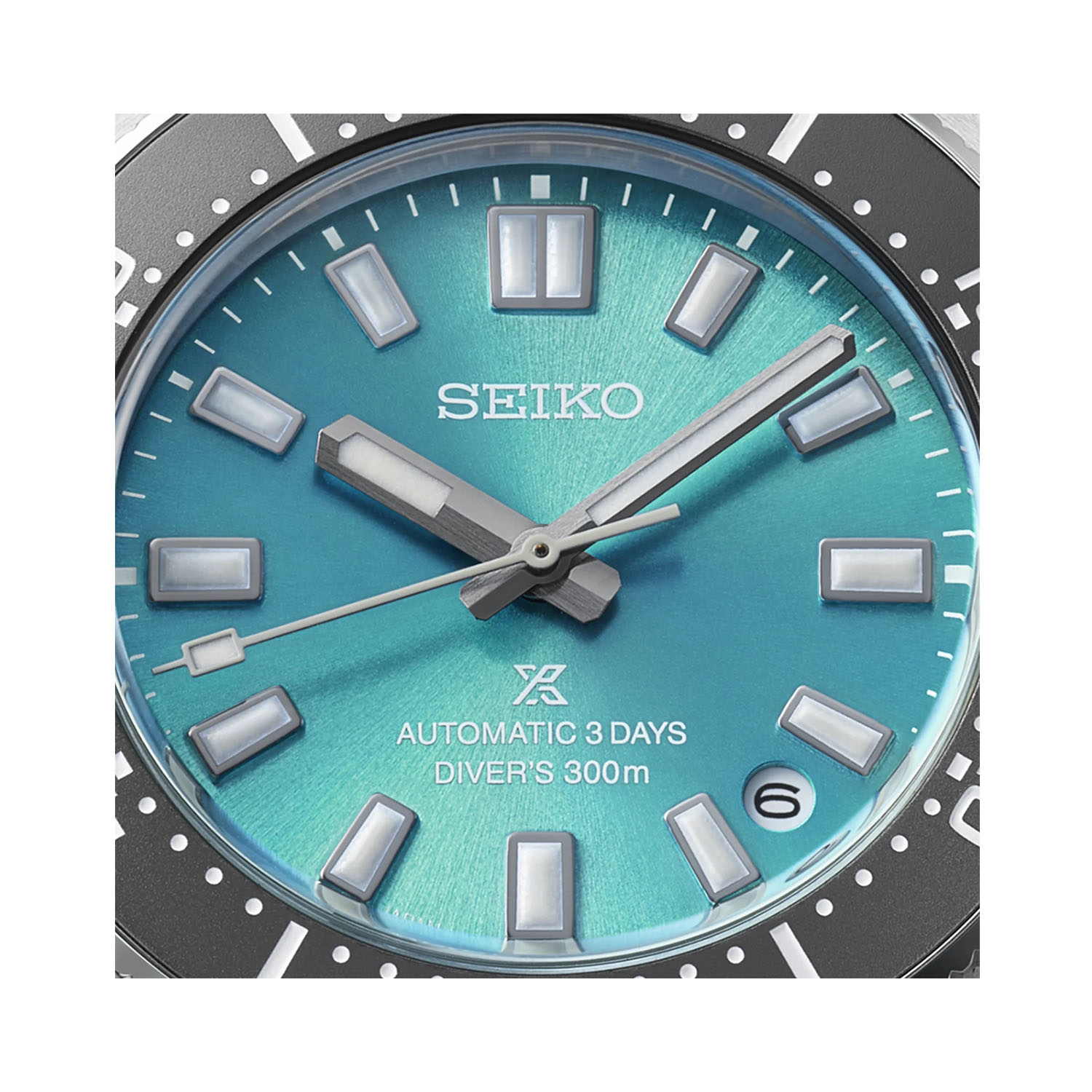 Seiko, Prospex 1965 Heritage Diver 'Tranquil Teal' Limited Edition, Automatic Men's Watch Seiko, Prospex 1965 Heritage Diver 'Tranquil Teal' Save The Ocean Limited Edition with a 40mm stainless steel case and bracelet strap featuring date function with a teal dial and a grey bezel.