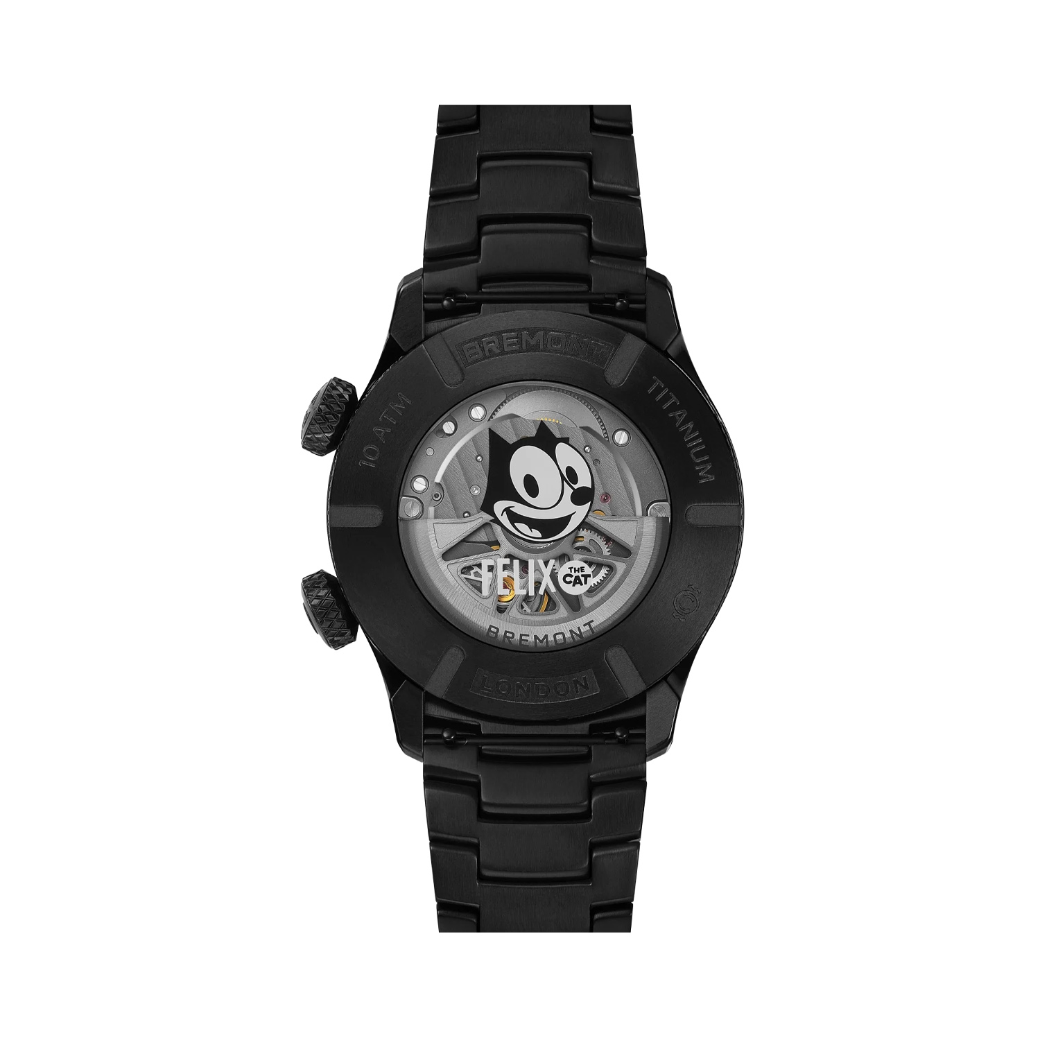 Bremont, Altitude MB Meteor 'Felix the Cat' Titanium Strap Limited Edition, Automatic Men's Watch Bremont, Altitude MB Meteor 'Felix the Cat' Limited Edition with a 42mm titanium case and a black titanium strap featuring a date function and a black dial.