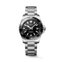 Longines, HydroConquest Black Dial & Bezel, Automatic Men's Watch Longines, HydroConquest with a 39mm stainless steel case and bracelet strap featuring a date function with a black dial and bezel.