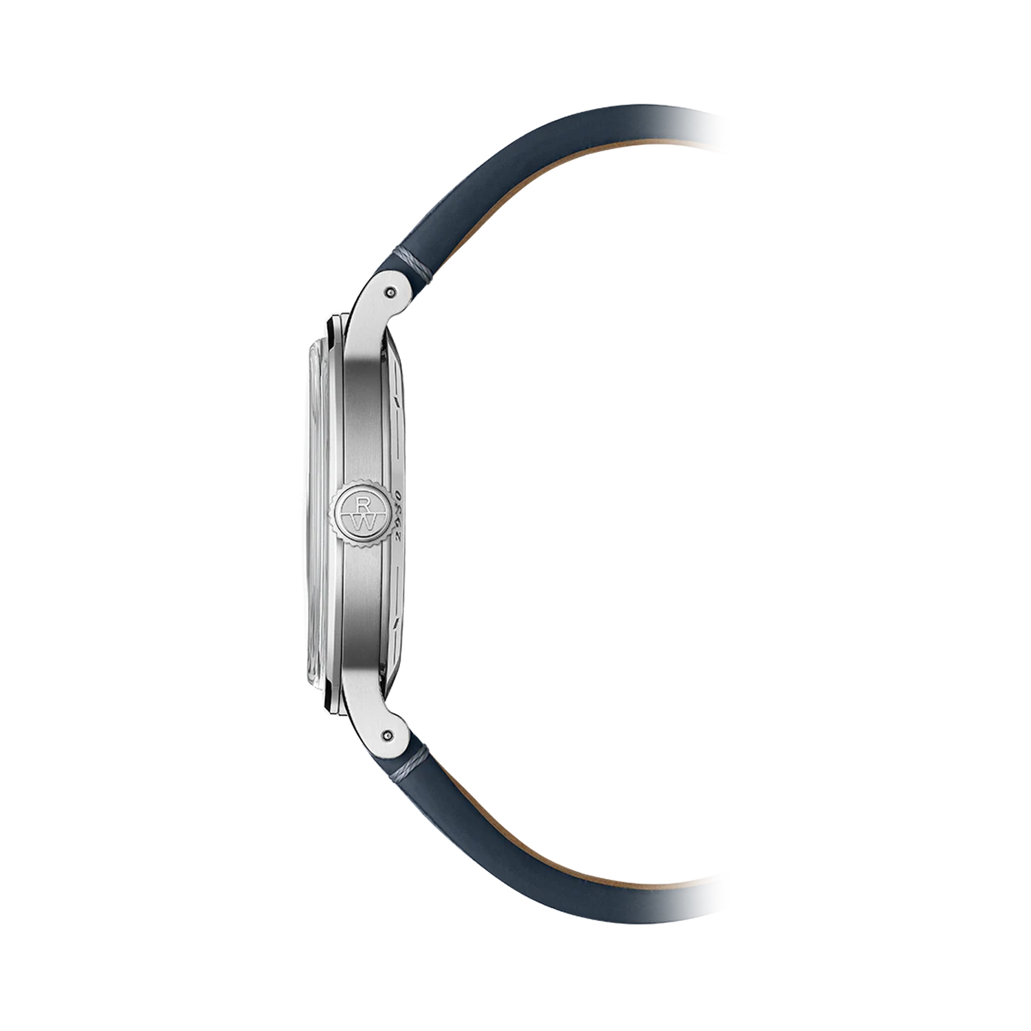 Raymond Weil, Millesime with a 39.5mm stainless steel case and a blue leather strap featuring a small seconds and a blue dial.