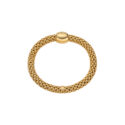 FOPE, Love Nest Collection, 18ct Yellow Gold Diamond Flex'It Bracelet: 0.02 carats An 18ct yellow gold Flex'It bracelet with a single, polished diamond set rondel belonging to the FOPE Love Nest collection.