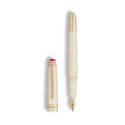 Montblanc, Meisterstück Romeo & Juliet Classique Fountain Pen A Montblanc, Meisterstück Romeo & Juliet Classique Fountain Pen crafted in ivory coloured precious resin with gold coated fittings and a solid gold Au 585 nib.