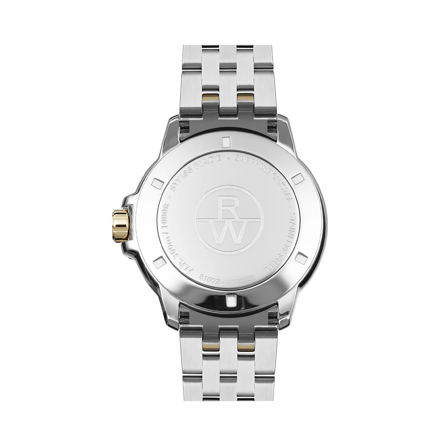 Raymond Weil, Tango Classic with a 41mm stainless steel and gold PVD coated case and bracelet strap featuring a date function and a white dial.
