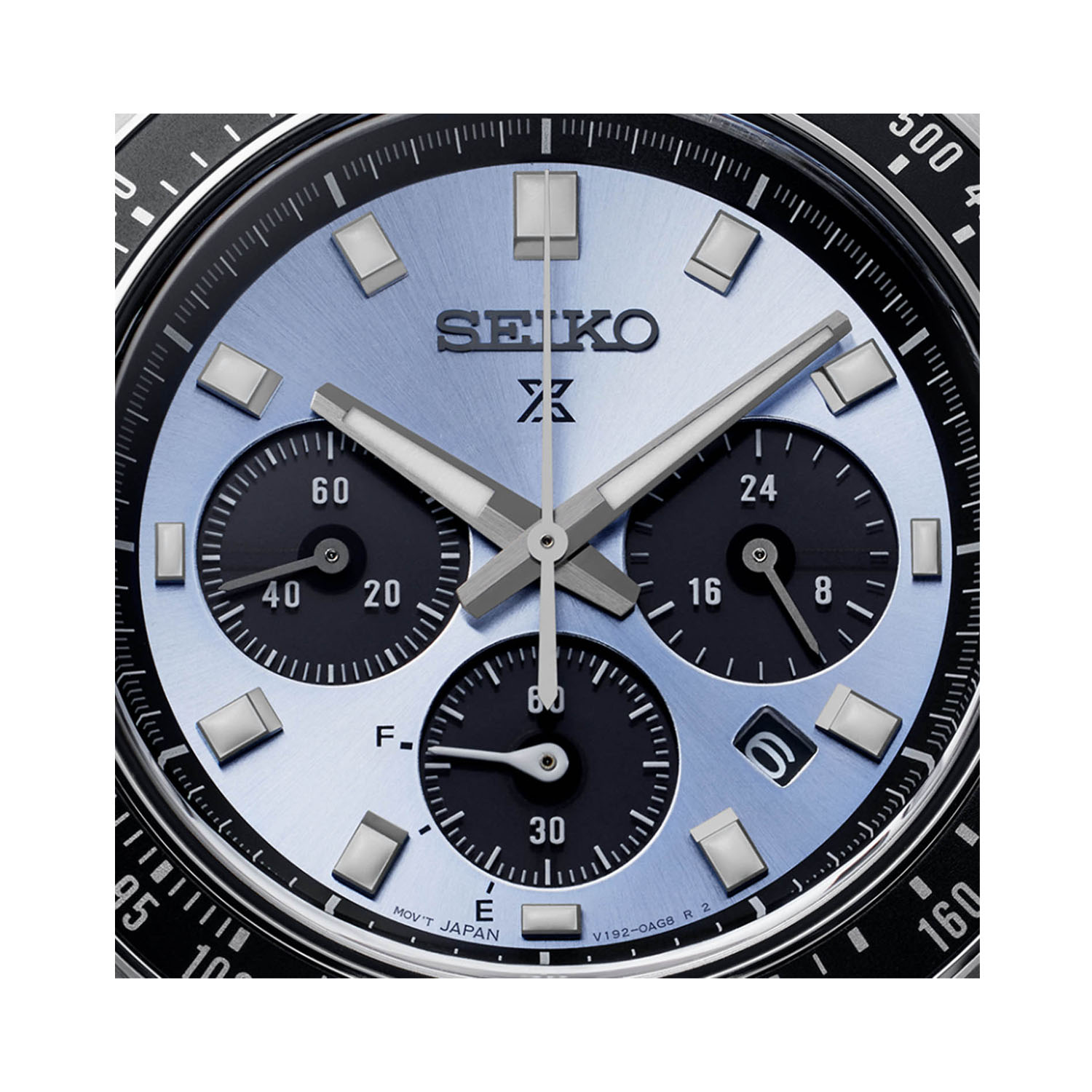 Seiko, Prospex 'Crystal Trophy' Speedtimer with a 41.4mm stainless steel case and bracelet strap featuring a date function, chronograph and a blue dial with a black bezel.