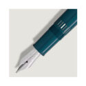 A Montblanc, Meisterstück Romeo & Juliet LeGrand Fountain Pen crafted in teal coloured precious resin.