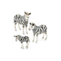 Saturno Sterling Silver Standing Zebra Figurine A sterling silver standing zebra figurine from Saturno by Francis Howard.