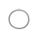 An 18ct white gold Flex'It bracelet with a single diamond set rondel belonging to the FOPE Vendôme Collection.