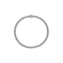 FOPE, EKA Collection, 18ct White Gold Diamond Flex'It Bracelet: 0.01 carats An 18ct white gold Flex'It bracelet with a single diamond set rondel belonging to the FOPE EKA collection.